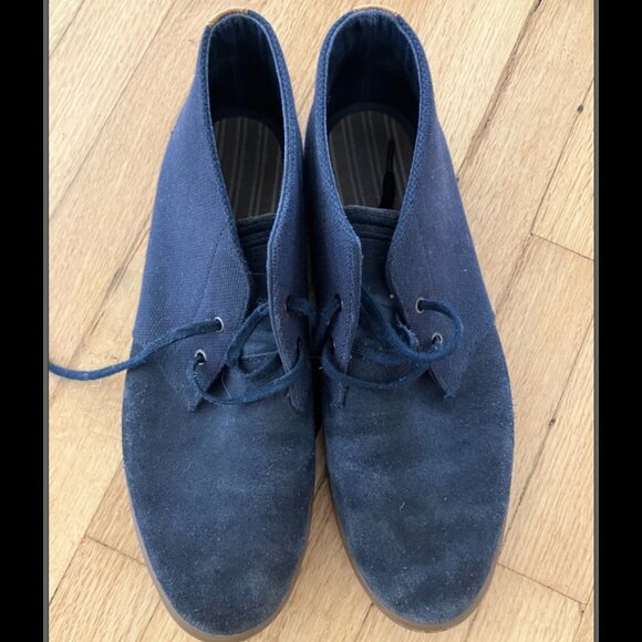 Vintage Fred Perry Mens Shoes Size US 9/UK 8 Indigo Suede Chukka Desert Boots - Picture 7 of 7